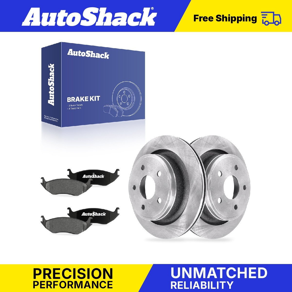 Rear Brake Rotors Ceramic Pads for 2011-2018 Ram 1500 2005-2010 Dodge Ram 1500