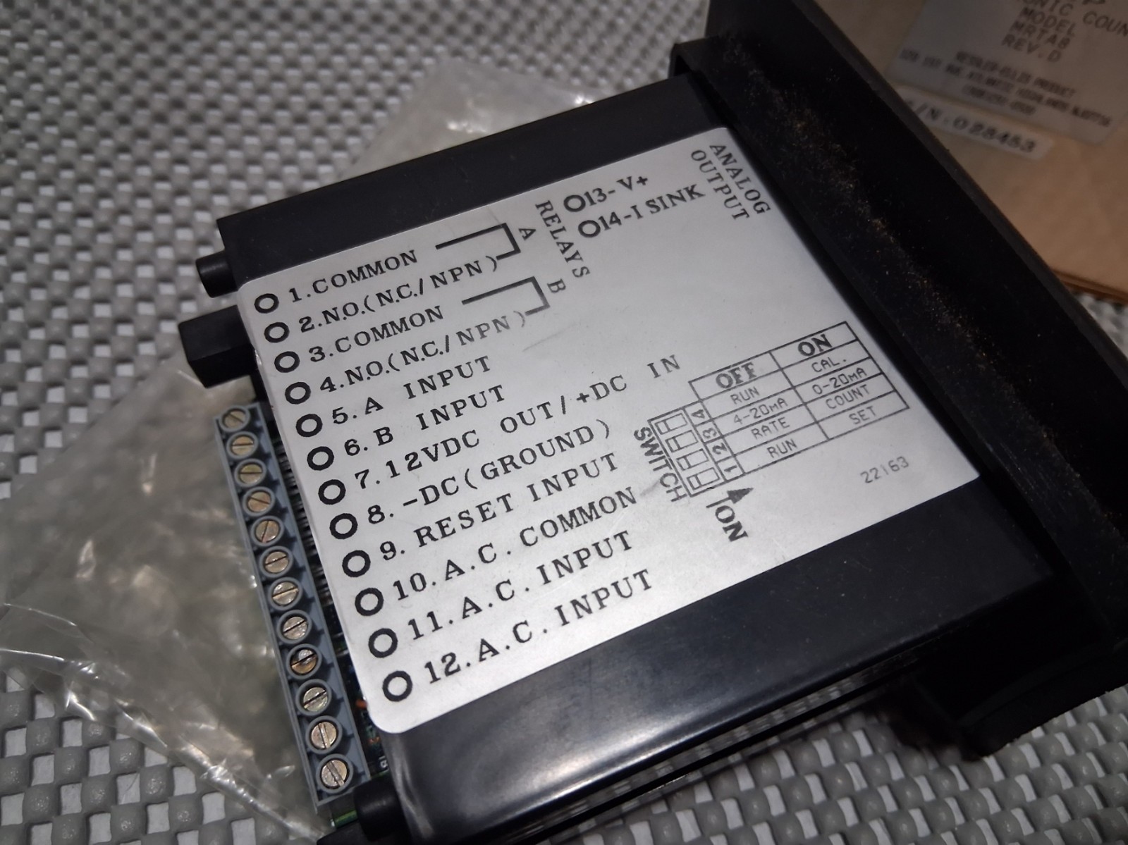 NOS Kessler-Ellis MRTA8 Electronic Digital Counter
