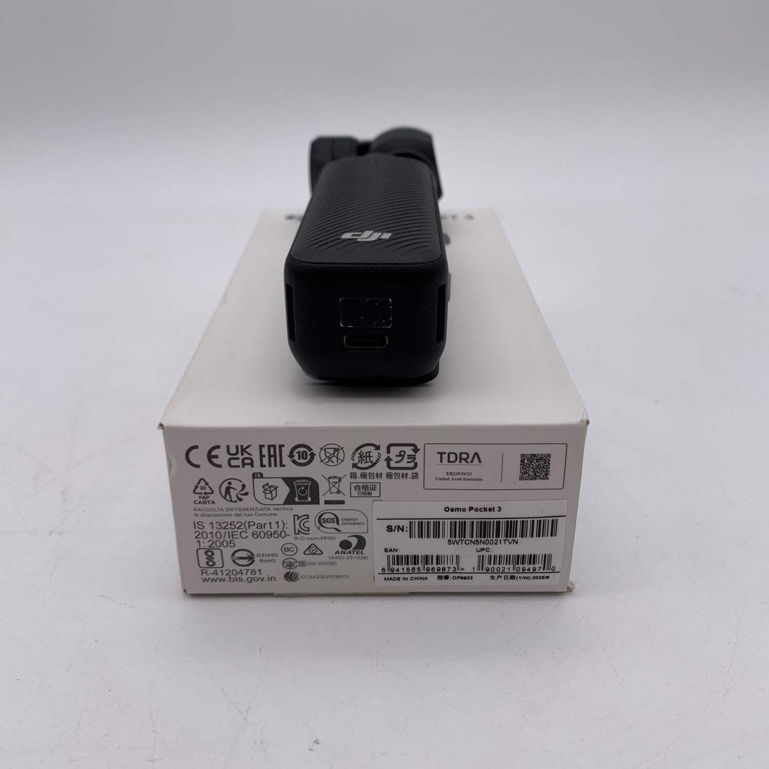 DJI Osmo Pocket 3 9.4MP 3-Axis Gimbal Camera PP-101