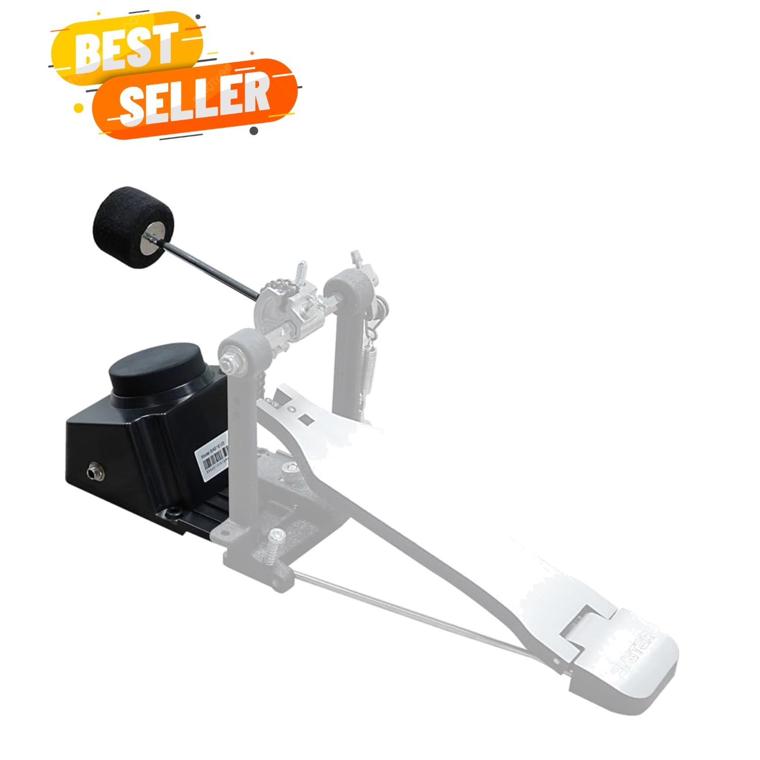 Bass Drum Trigger Realistic Kick Drum Pad With Felt Beater Hammer for Percuss...
