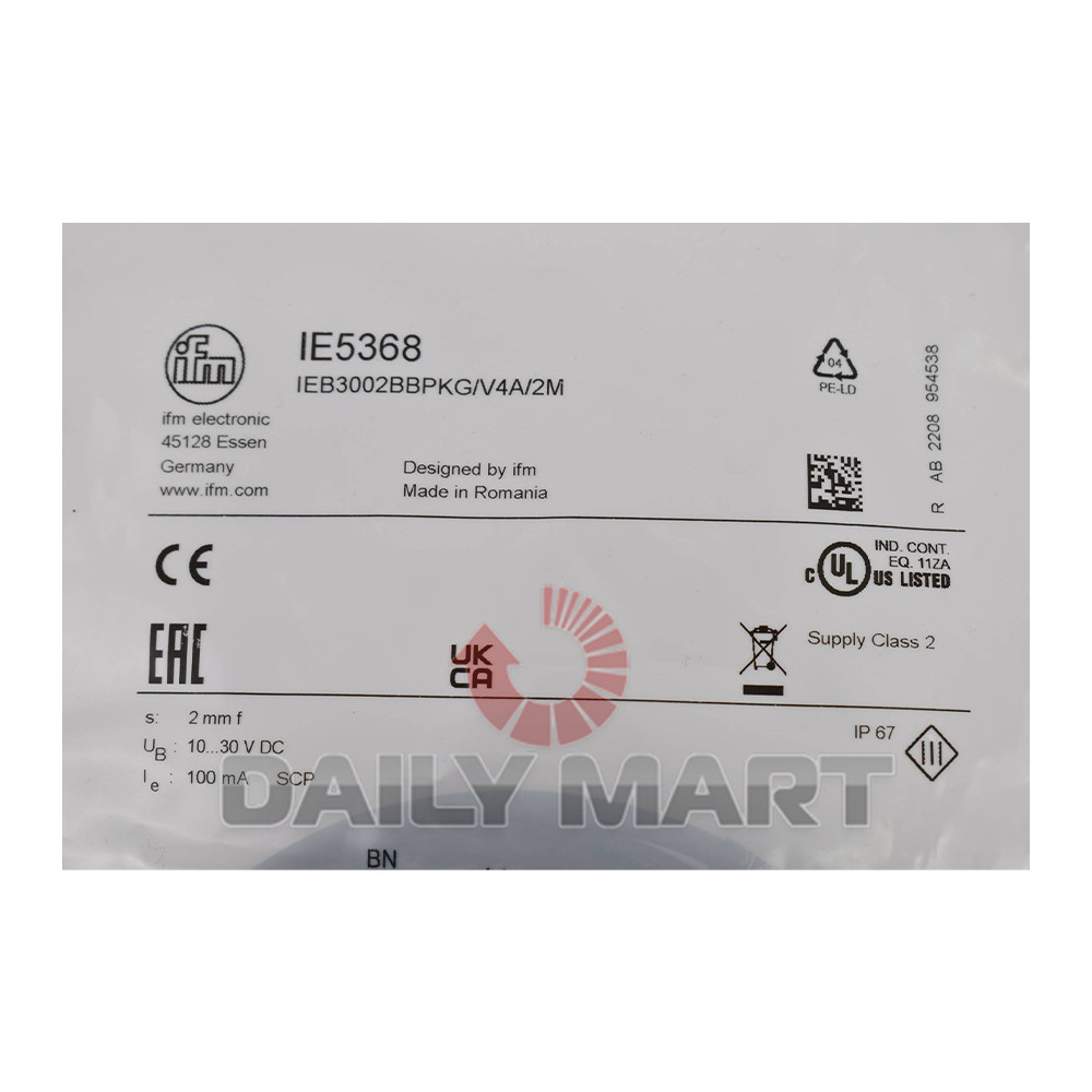 New In Box IFM IE5368 Proximity Switch