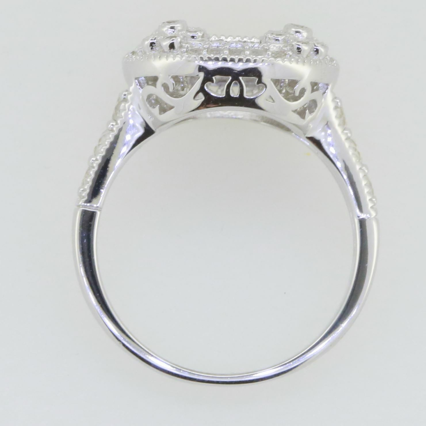 Sterling Silver Semi Mount Ring Setting Cushion CU 7X7mm