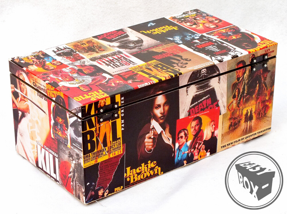 Tarantino - DVD 's / Blu-rays Box Chest MDF