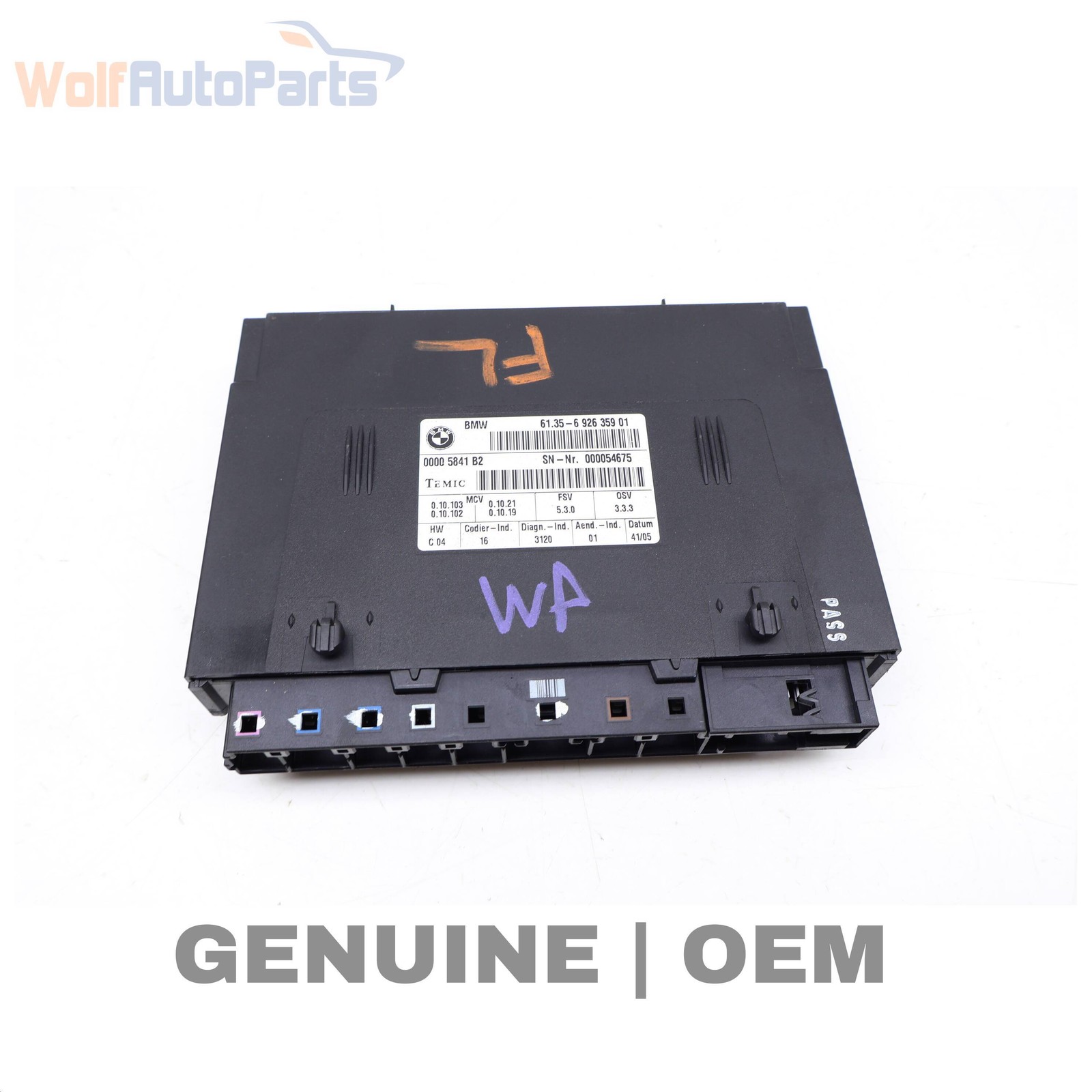 2006 BMW 330XI E90 - Front LEFT SEAT Control Module 6926359