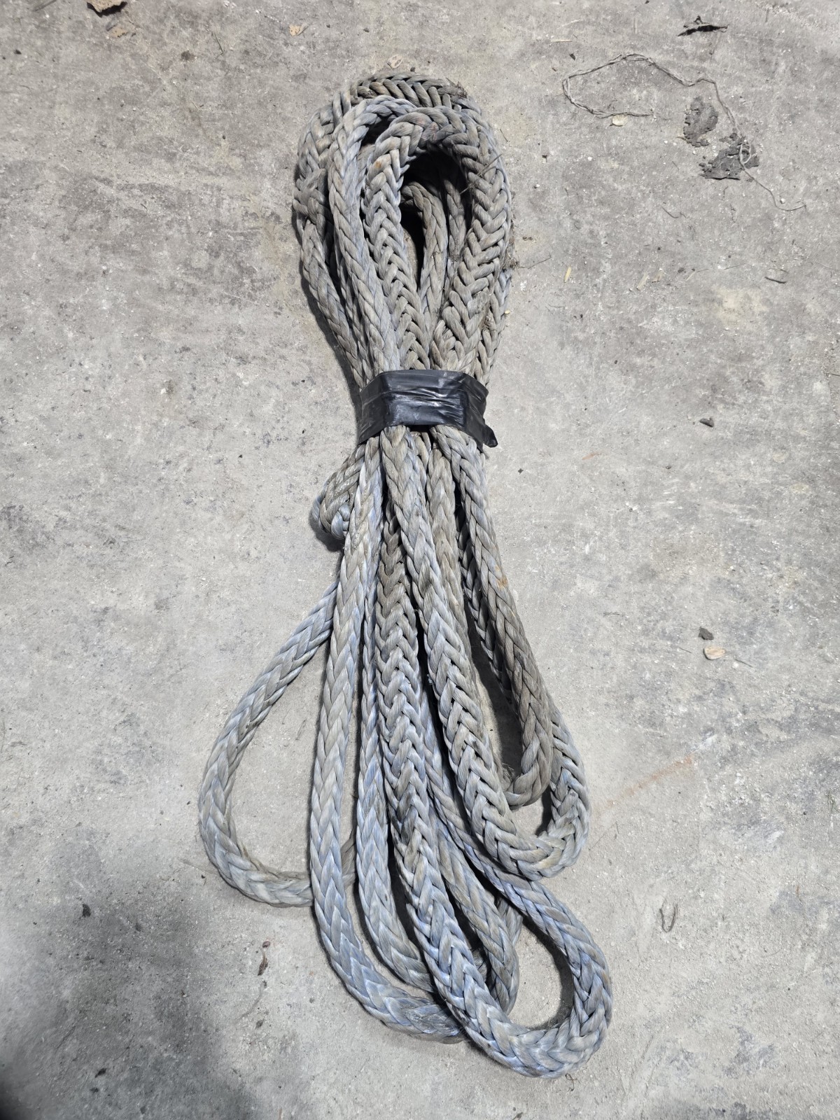Blue Tow Rope Strap Approximately 3/4"X25' With Loops On Each End Ap 5 Years Old