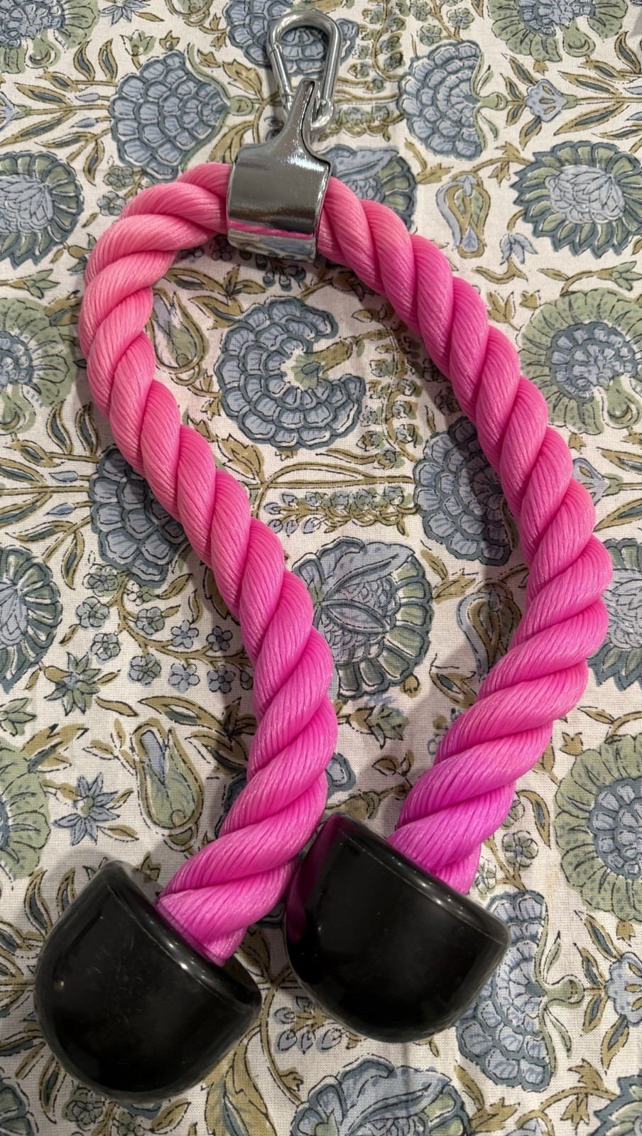 Pink Gym Workout Bundle Squat Hip Thrust Pad Ankle Straps Lifting Straps & Rope