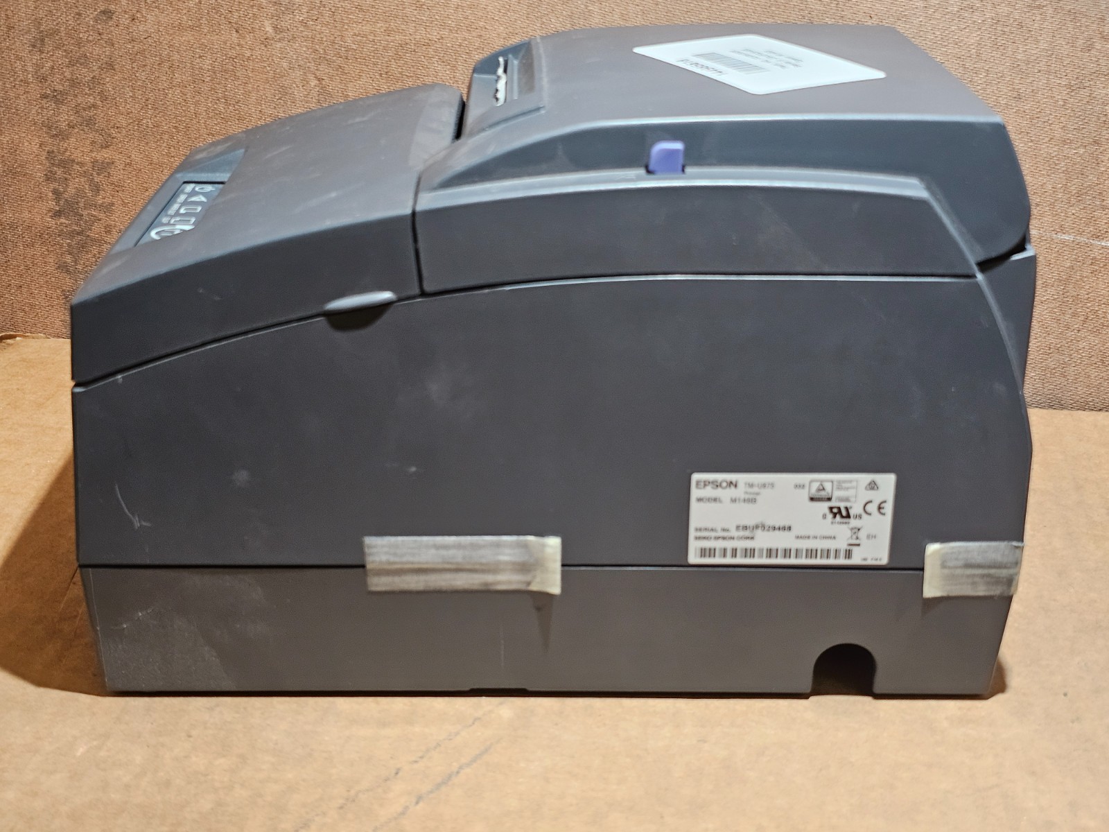 Epson TM-U675 Model M146B Receipt Printer Check Endorser USB Interface