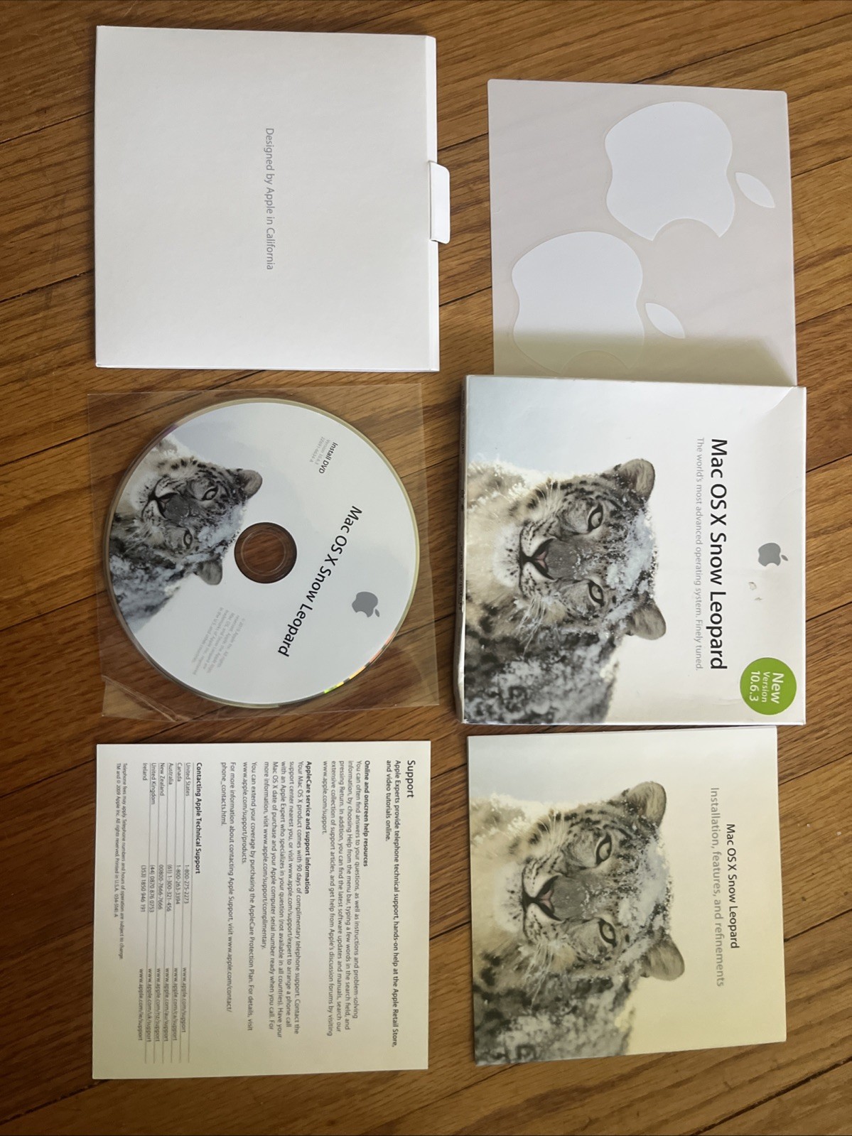 Apple Mac OS X Snow Leopard 10.6.3 Family Pack Install DVD Complete Box Set
