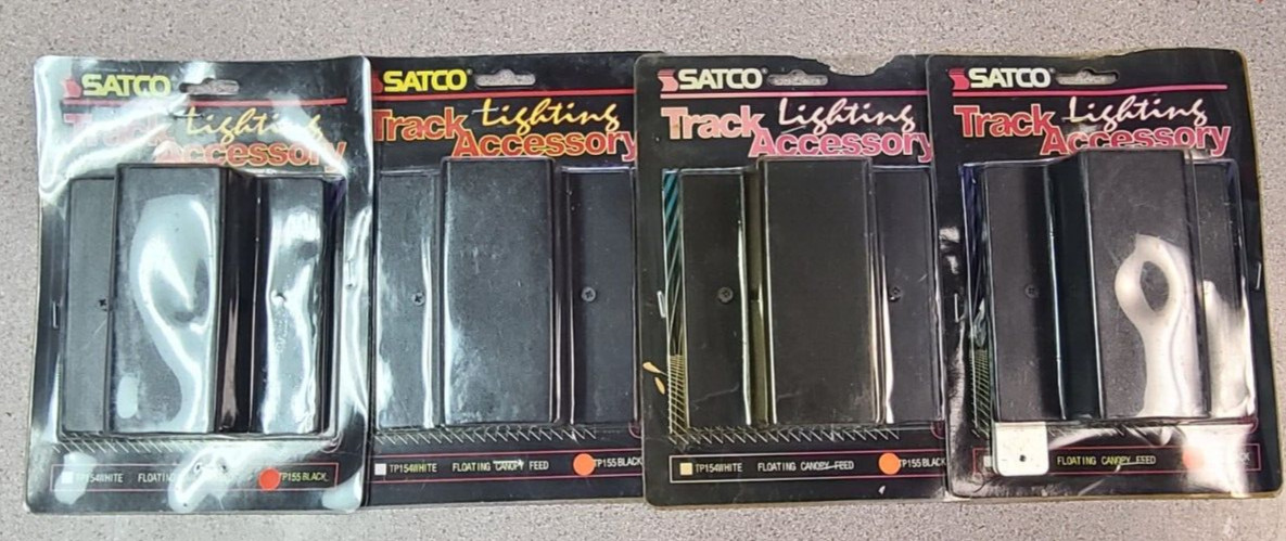 ⭐️Lot of 4 New-SATCO Lighting -“TP155 -Black “Black Floating Canopy⭐️