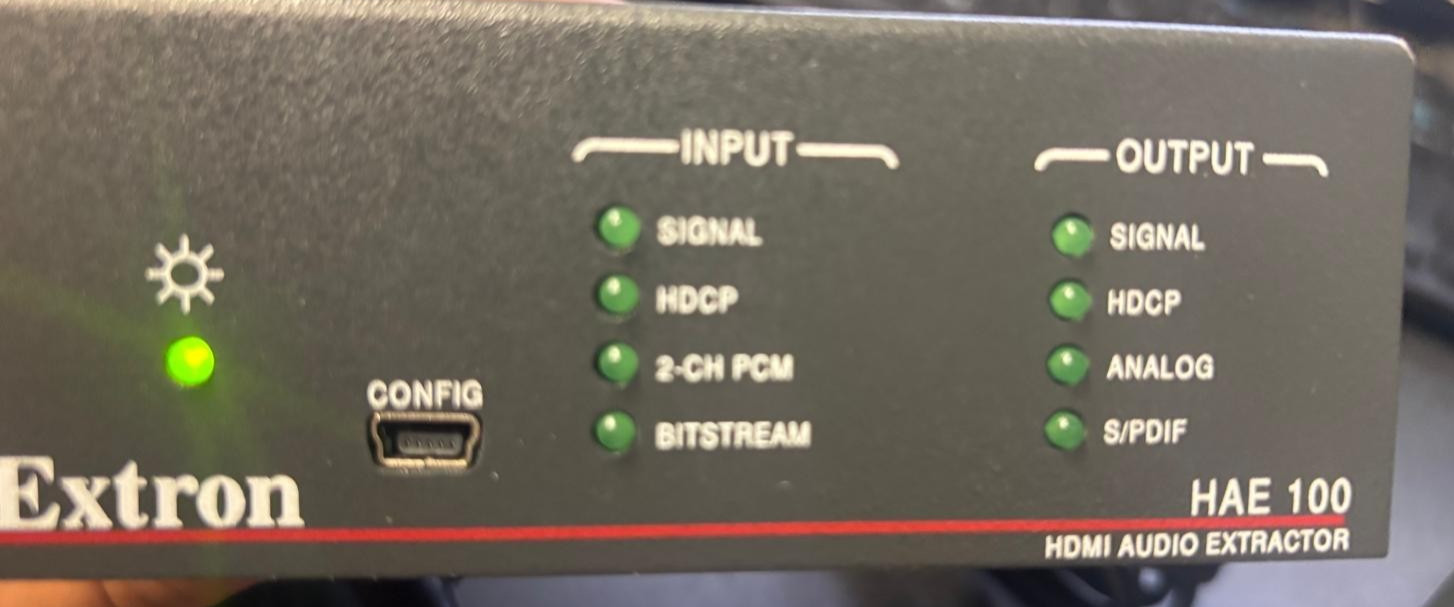 Extron HAE 100 HDMI Audio Extractor W/ Power Adapter