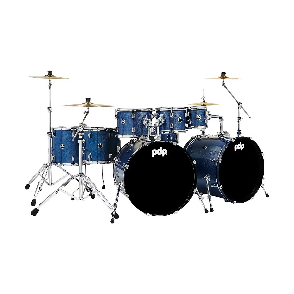 PDP by DW Encore 8-Piece Shell Pack Royal Blue w/ Hardware & Throne Chair
