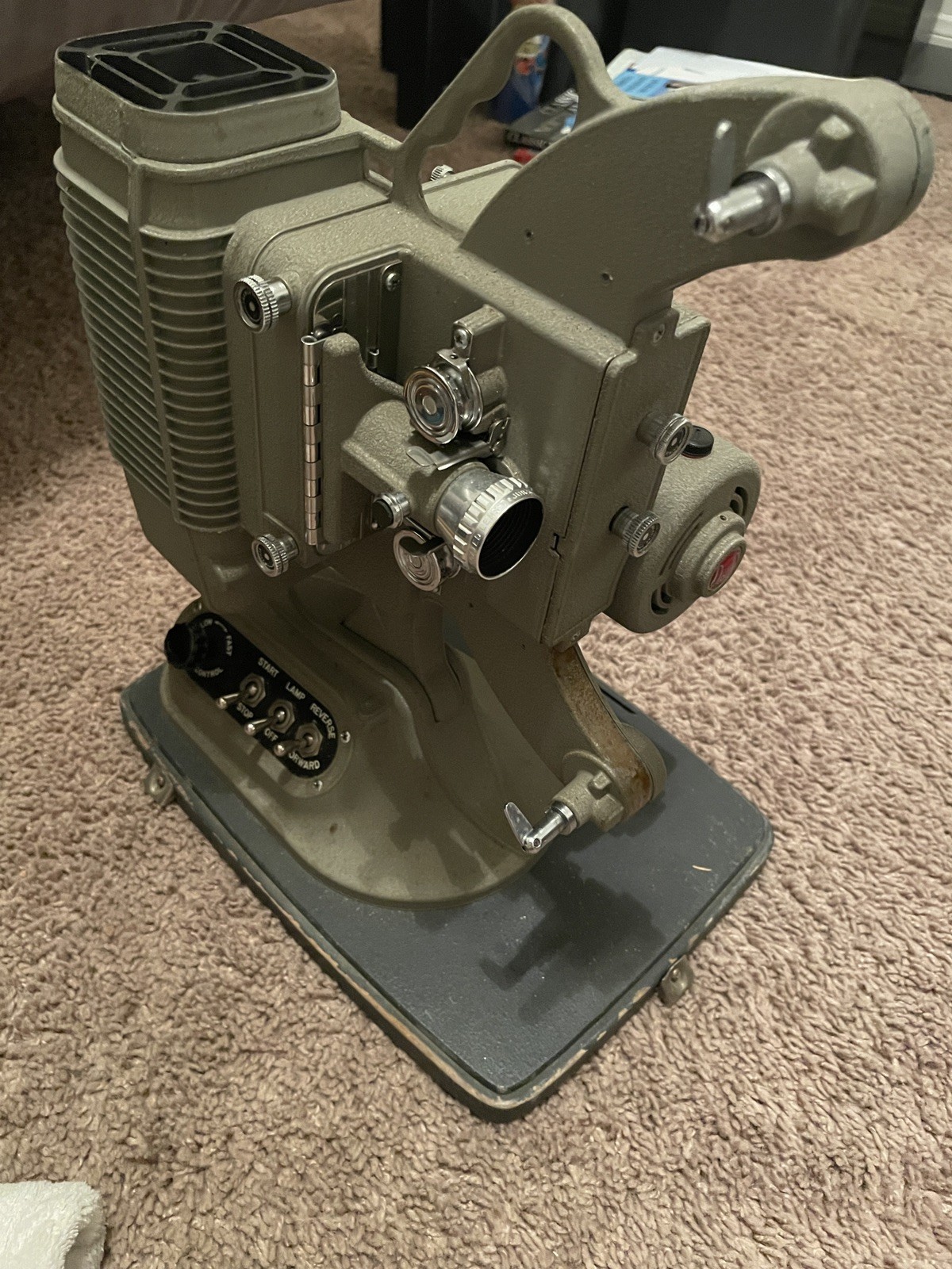 DeJur  MW750 Movie Projector 8mm  VG-EXC in Hard Plastic Case 1960's