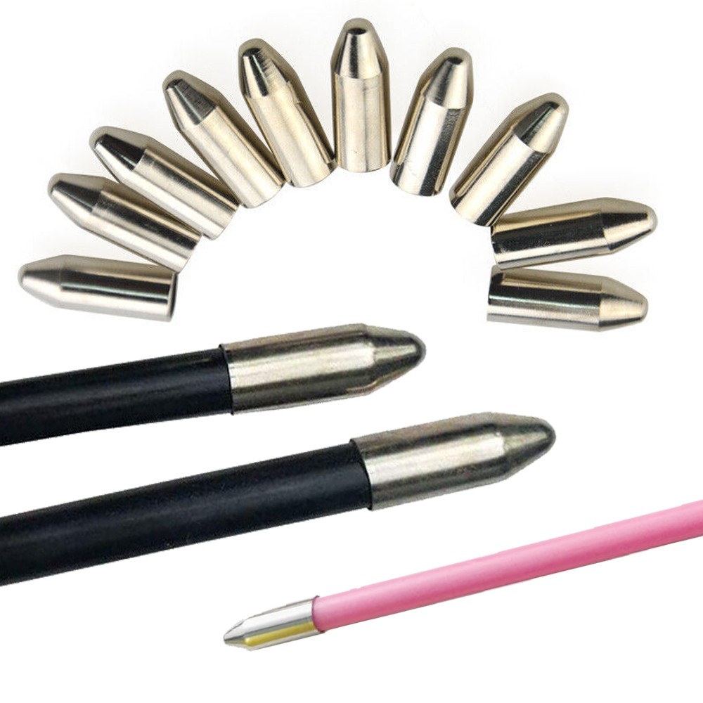 Archery Broadhead Arrowhead 7mm Glue on Field Point Practice Tip Shooting Target