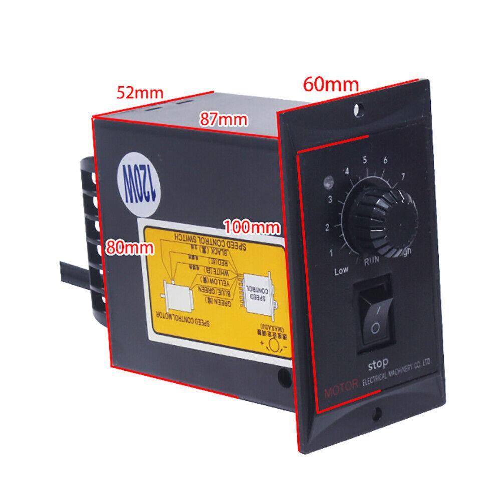 AC Gear Motor Reversible Motor With Controller 220V 25W Adjustable Speed Motor