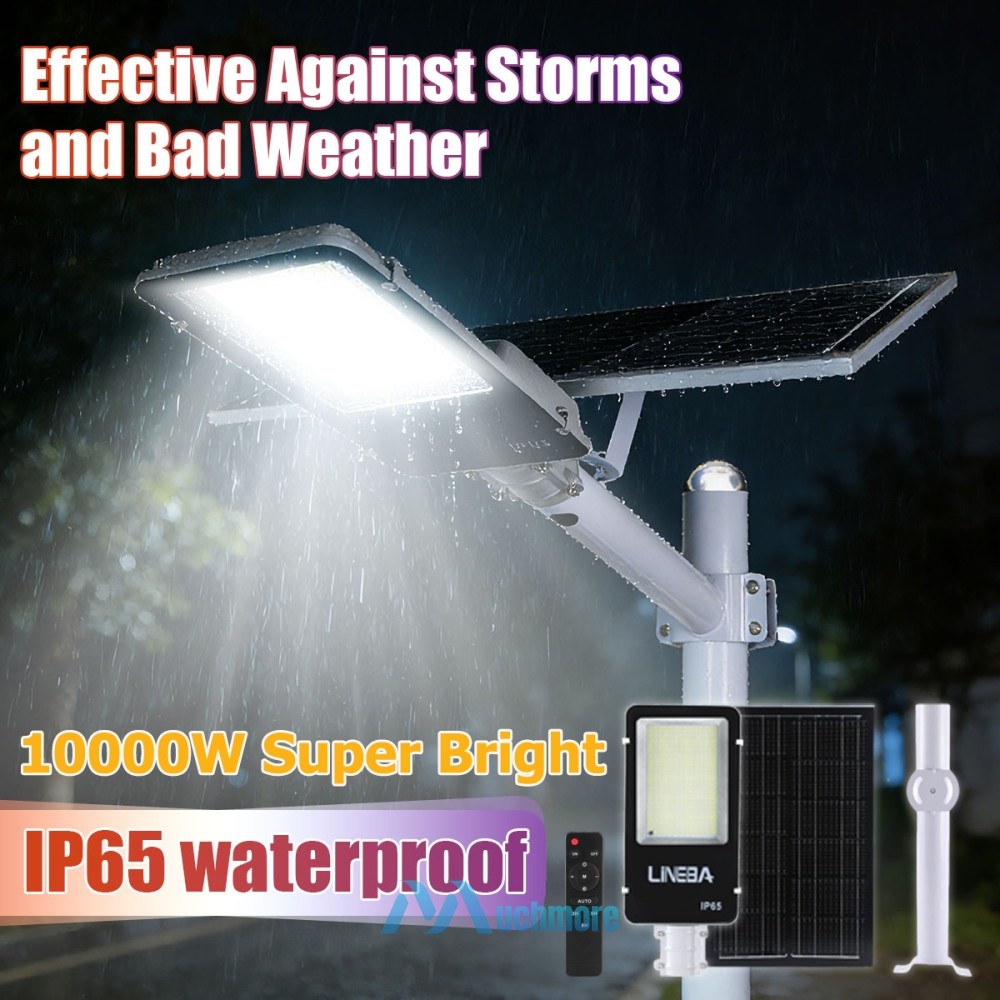 10000W Commercial Solar Street Lights 1272LED Dusk to Dawn PIR parking lot light