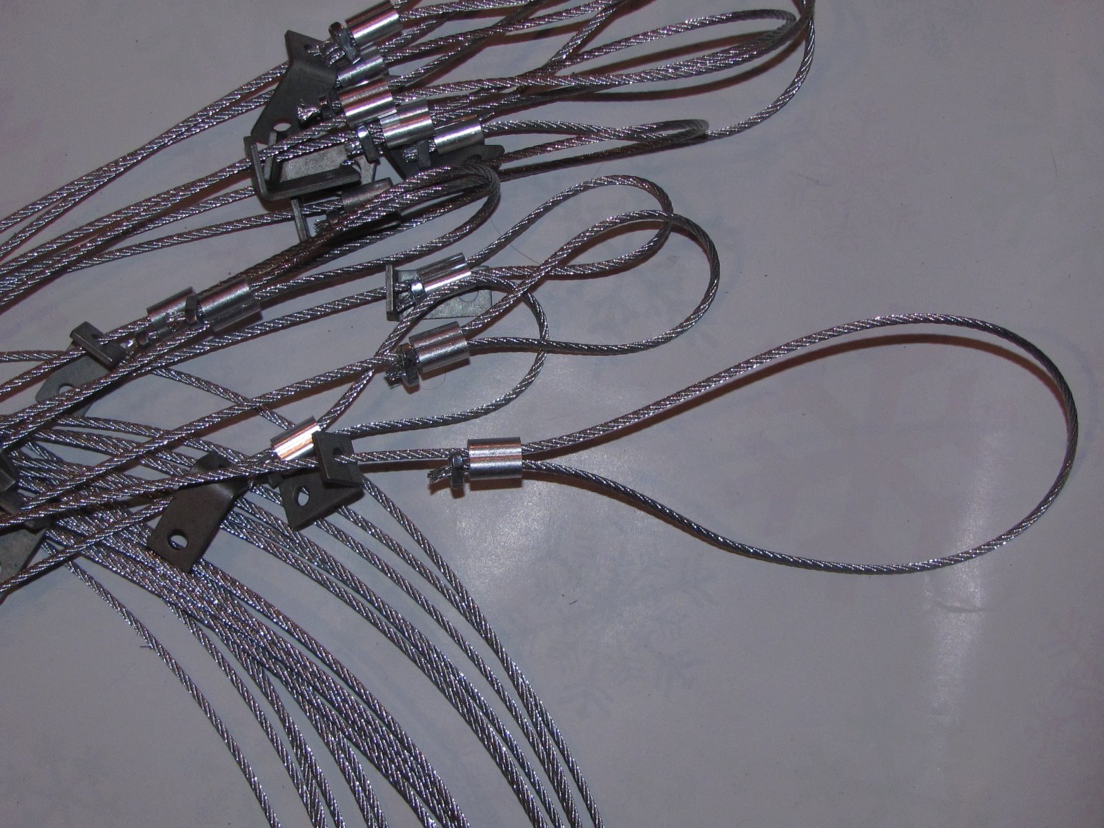 12 Drowner slide cables 12' long with adjustable loop{traps,trapping,snares]sale