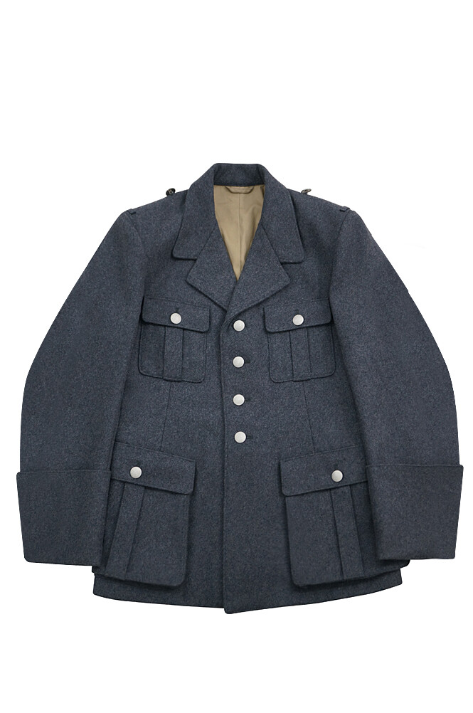 WW2 German M35 Luftwaffe EM/NCO blue grey wool tunic tuchrock