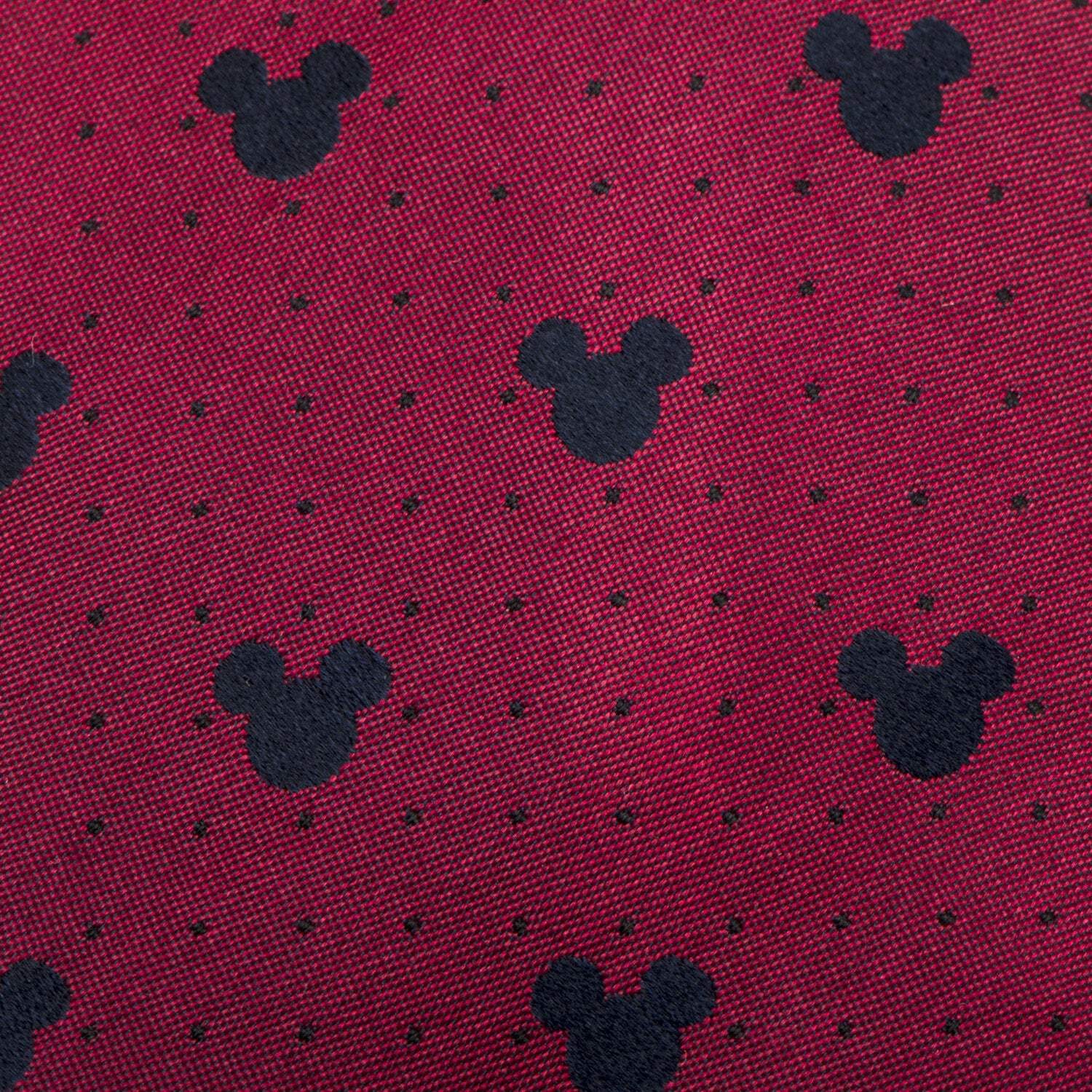 Disney Mickey Mouse Red Pin Dot Men's Tie