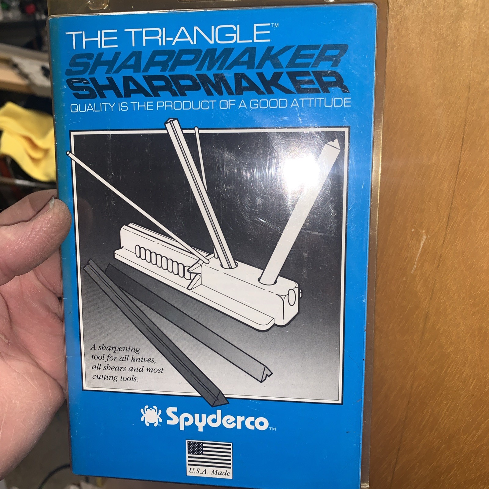 Spyderco Tri-Angle Sharpmaker Kit Knife Sharpening System Vintage Used Nice