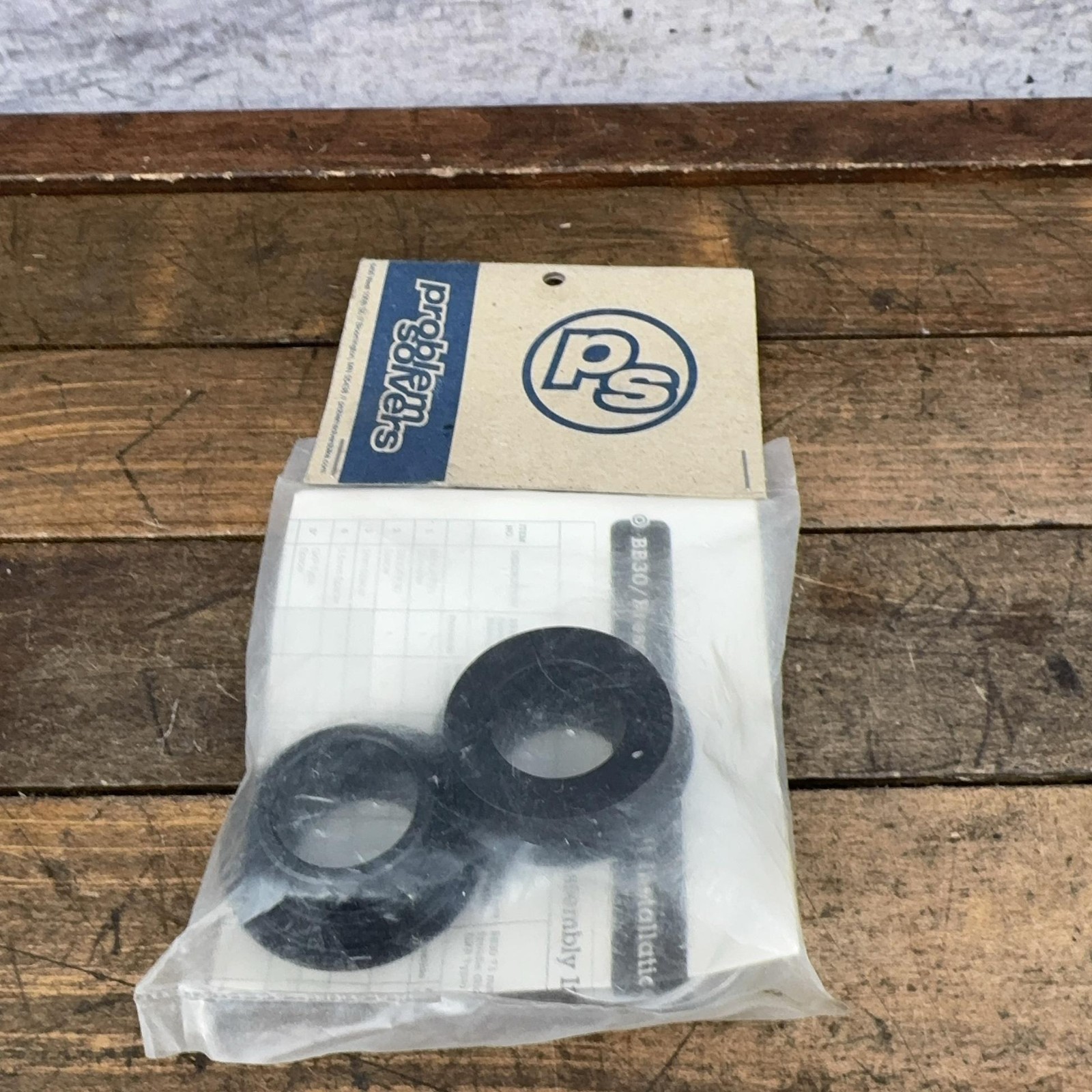 Problem Solvers Press-Fit BB30 PF30 Bottom Bracket Spacer Kit Black CR0096