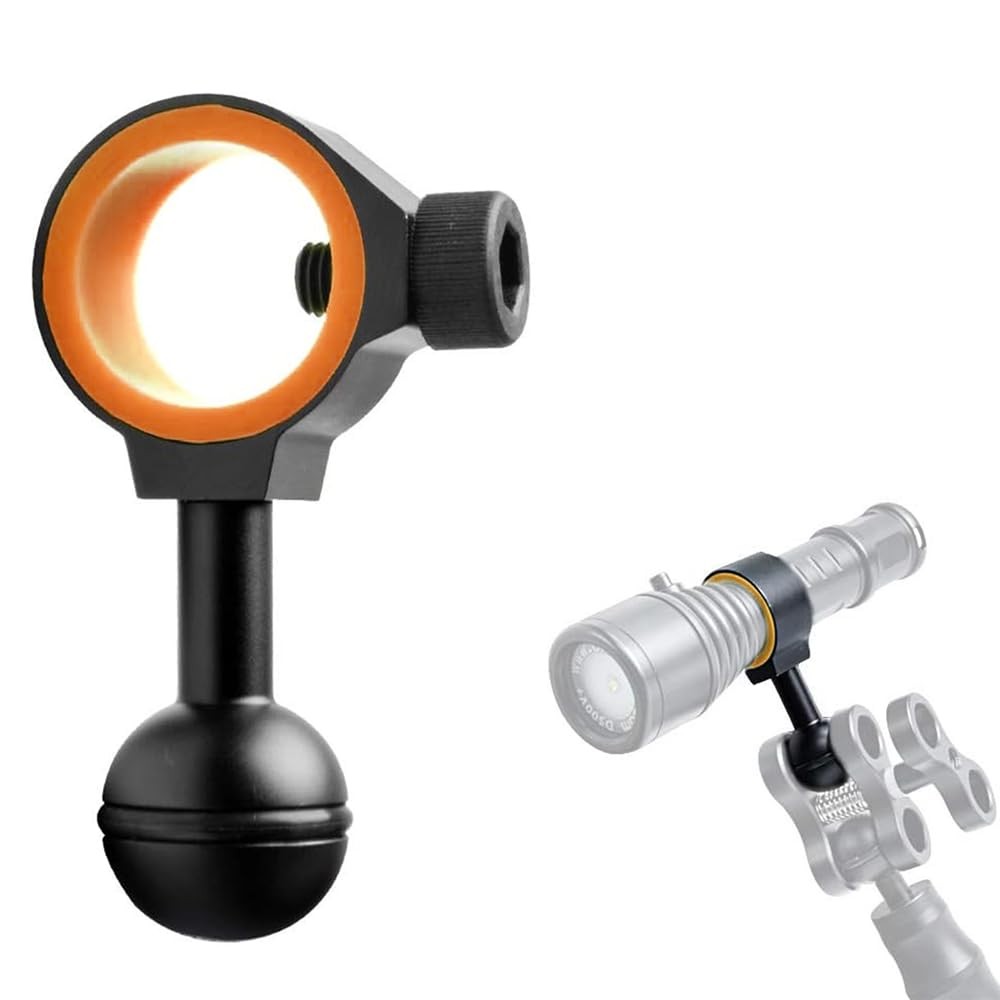 ZJ18 New Universal Ball Joint Bracket Diving Torch Photography Video Lights A...