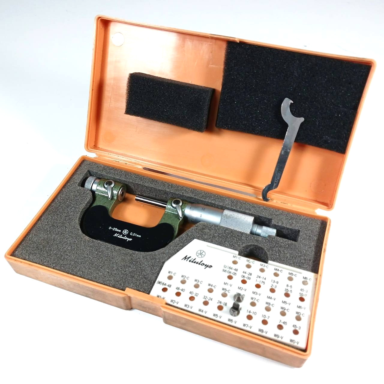 Mitutoyo Anvil Screw Thread Micrometer 1126-125 TMC-25 0-25mm From Japan AI2113T