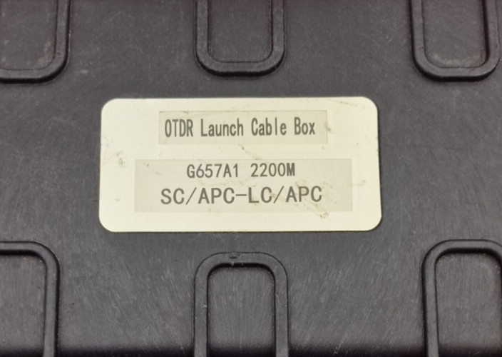 G657A1-2200M SC/APC - LC/APC Singlemode OTDR Launch Cable Box