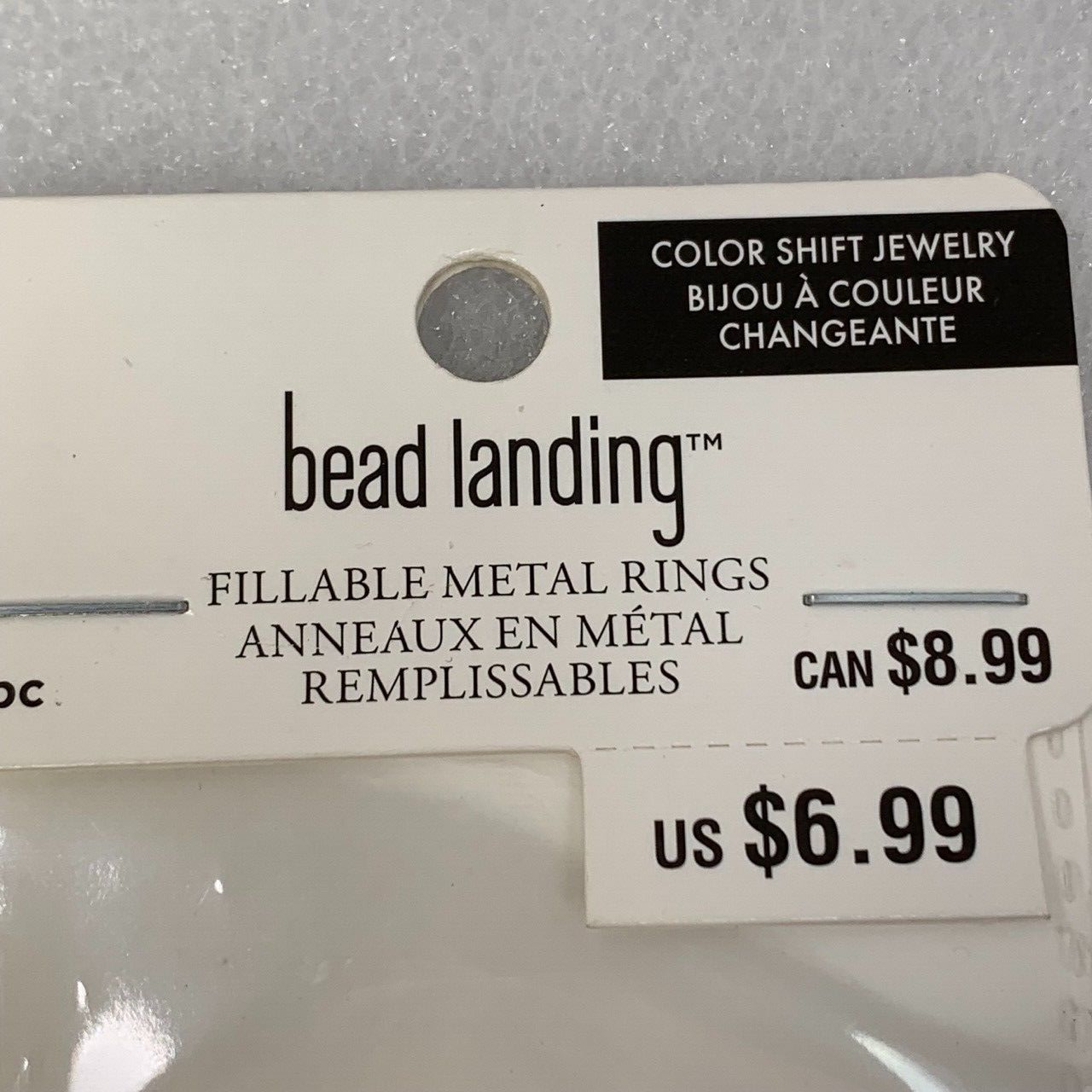 Bead Landing Gold Fillable Metal Ring Blanks for Color Shifting Jewelry Making