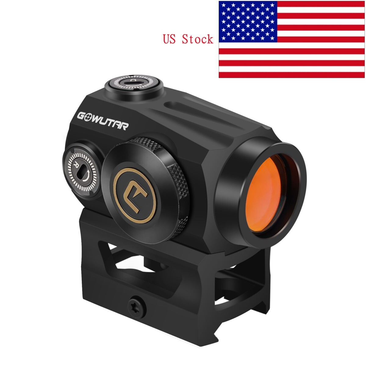 GOWUTAR Shake Wake Red Dot Sight Rifle Scope with High & Low Picatinny Mount B22