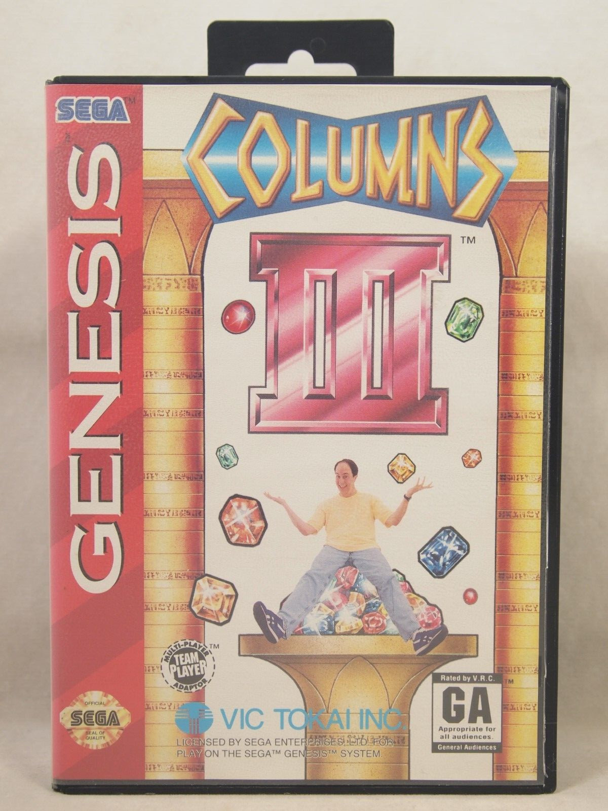 Columns III 3 Case (SEGA Genesis) Authentic BOX ONLY
