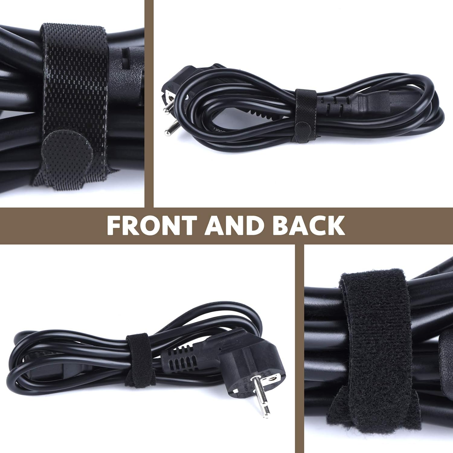 60 Reusable Cable Ties Premium Nylon Adjustable Straps for Smart Cord Management