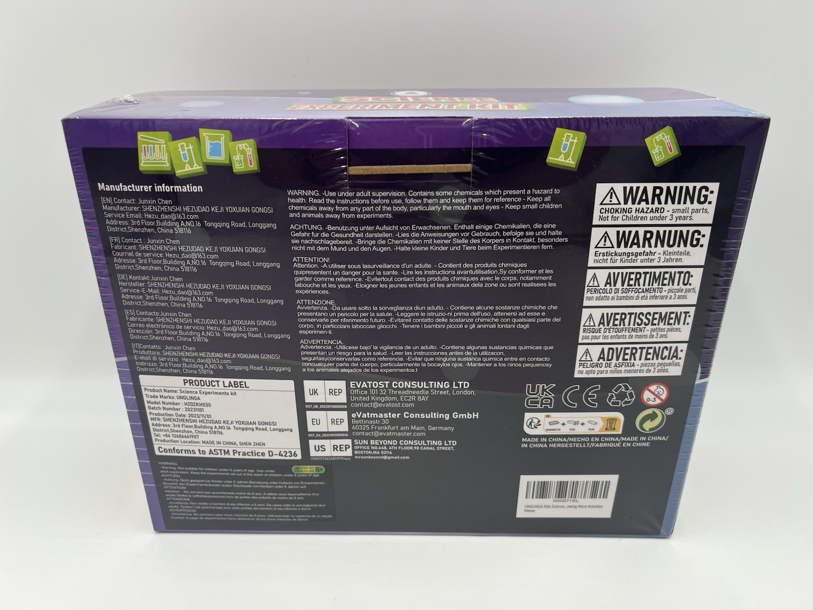 Kids 70 Science Experiment Kit - New Sealed - Educational Fun - Experiments STEM