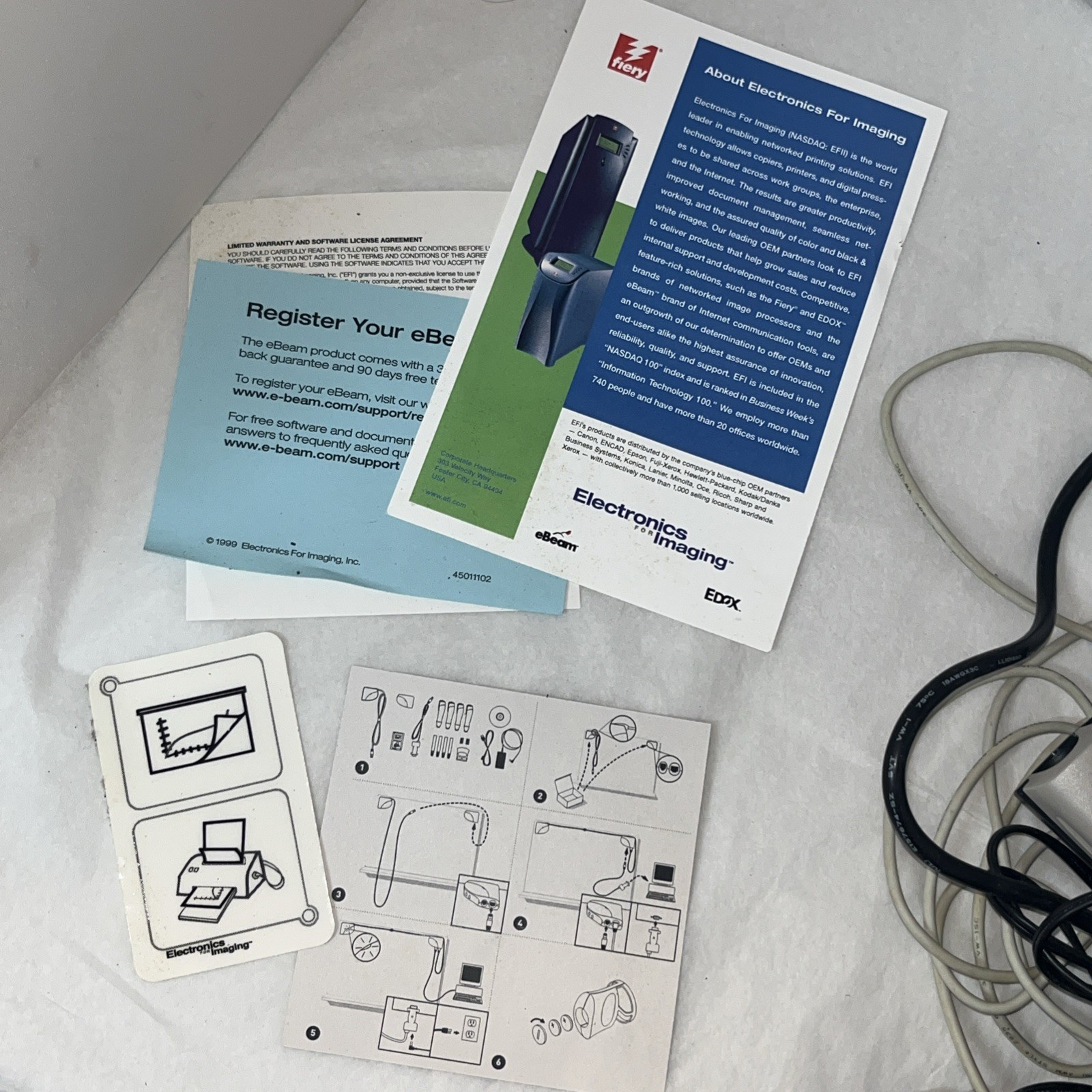 Vintage computer 1999 eBeam Electronics Imaging Whiteboard Digital WorkSpace Kit