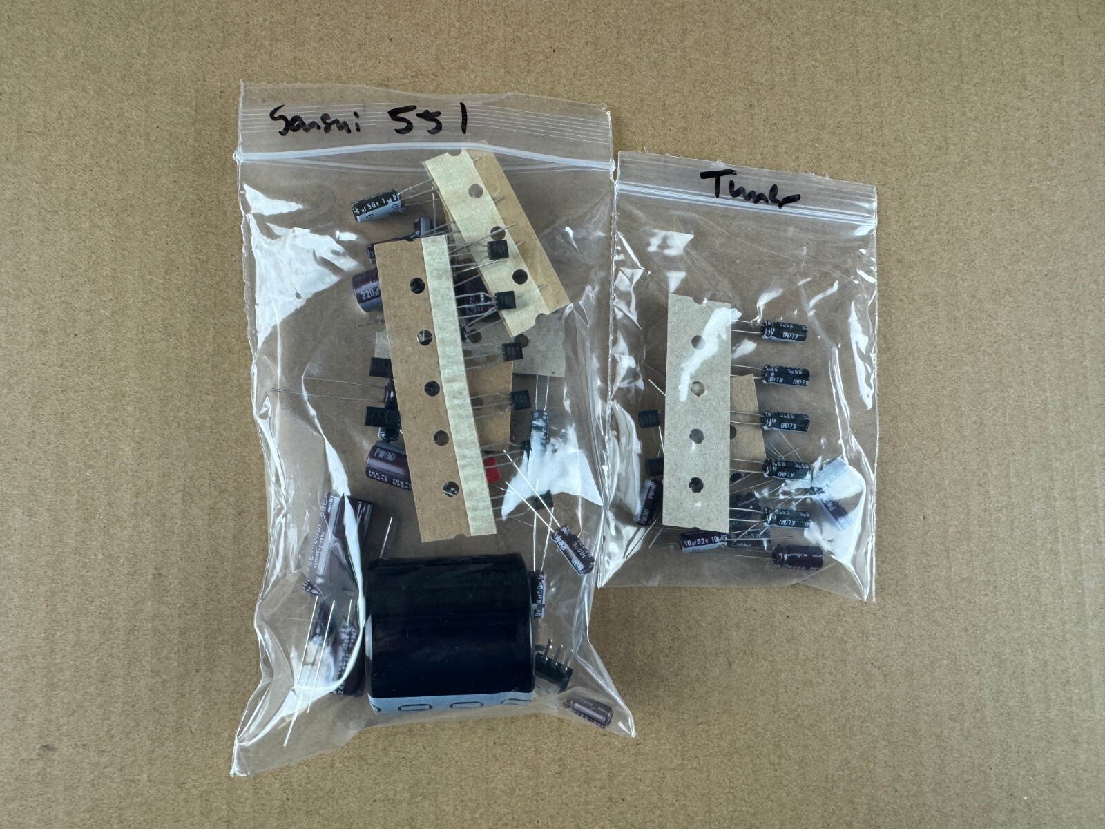 Sansui 551 Complete Rebuild Kit High-Quality Recap Set Caps Transistors
