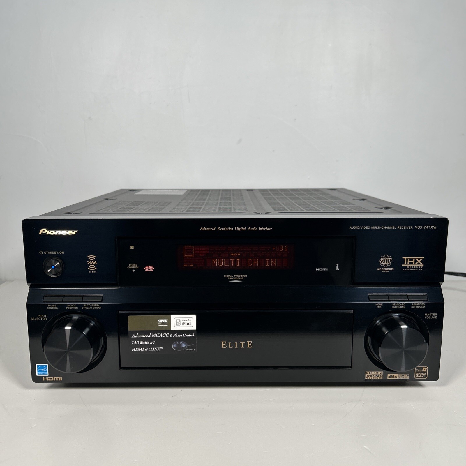 Pioneer Elite VSX-74TXVi THX Select2 AV 7.1 Channel 140 Watt Receiver No Remote