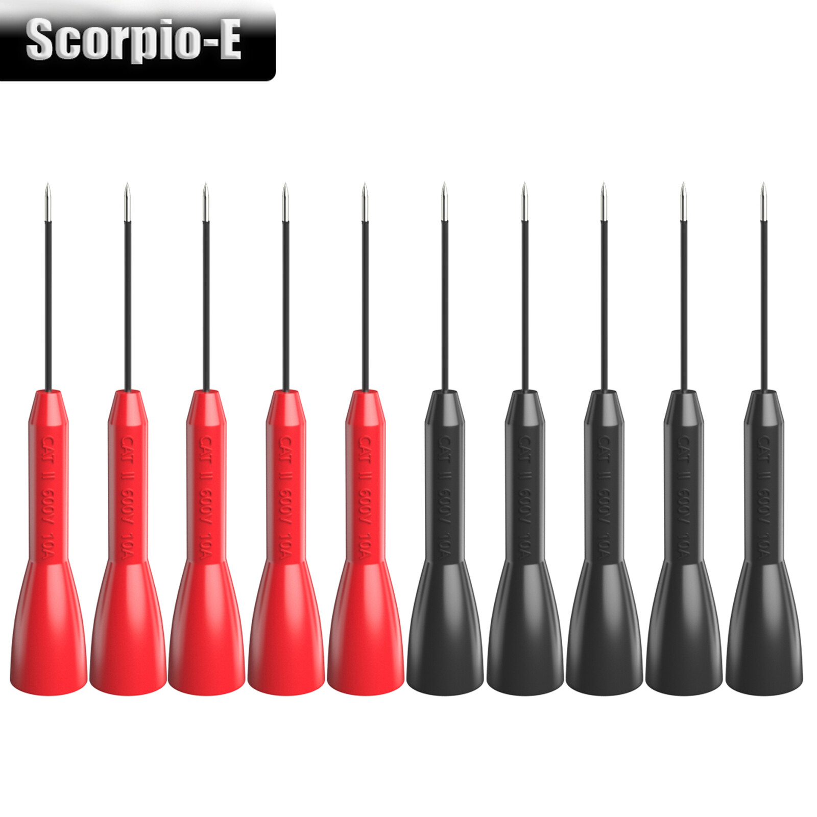 Multimeter 1mm Insulated Back Probes Test Probes Needle Pins with 2mm Jack