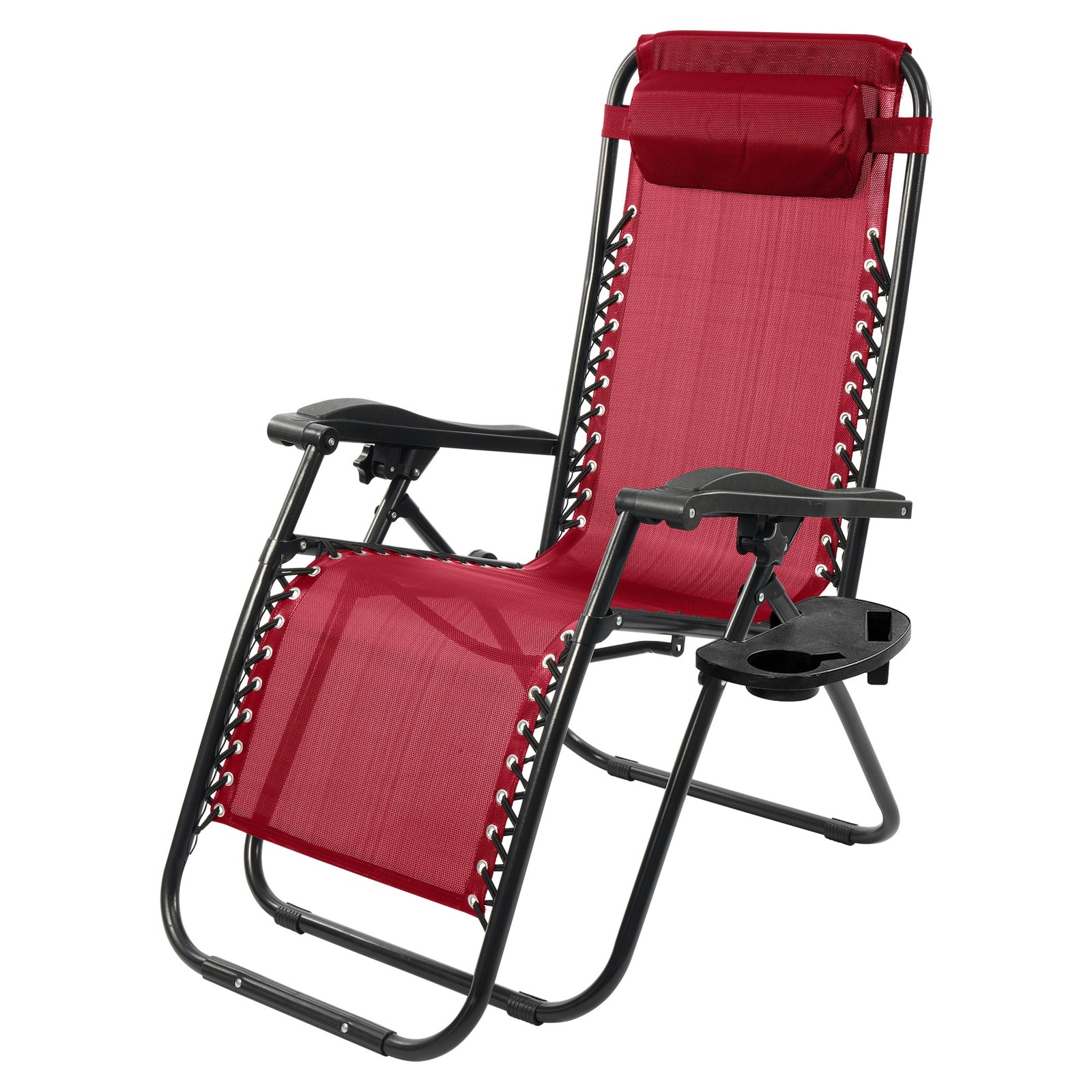 Patio Weather-Resistant Zero-Gravity Chairs Burgundy