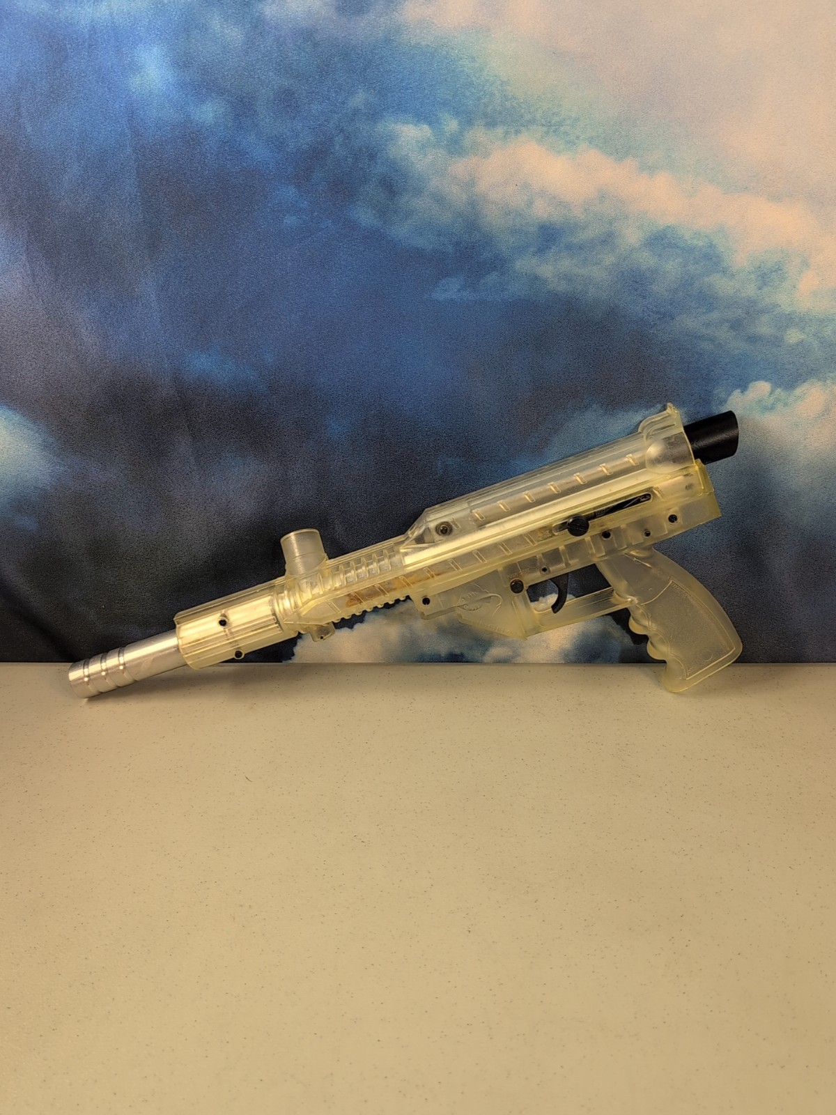 Brass Eagle Clear Ghost Stingray Paintball Gun Untested For Parts Or Repair