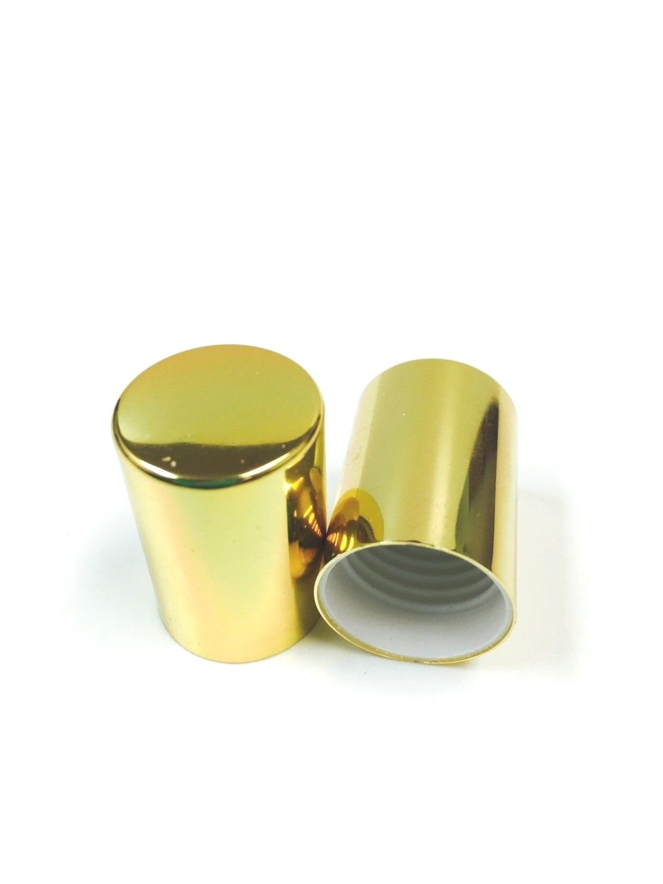 12 Pcs 10mm Aluminum Standard Gold Cap For 10ml & 5 ml Roll on Bottle