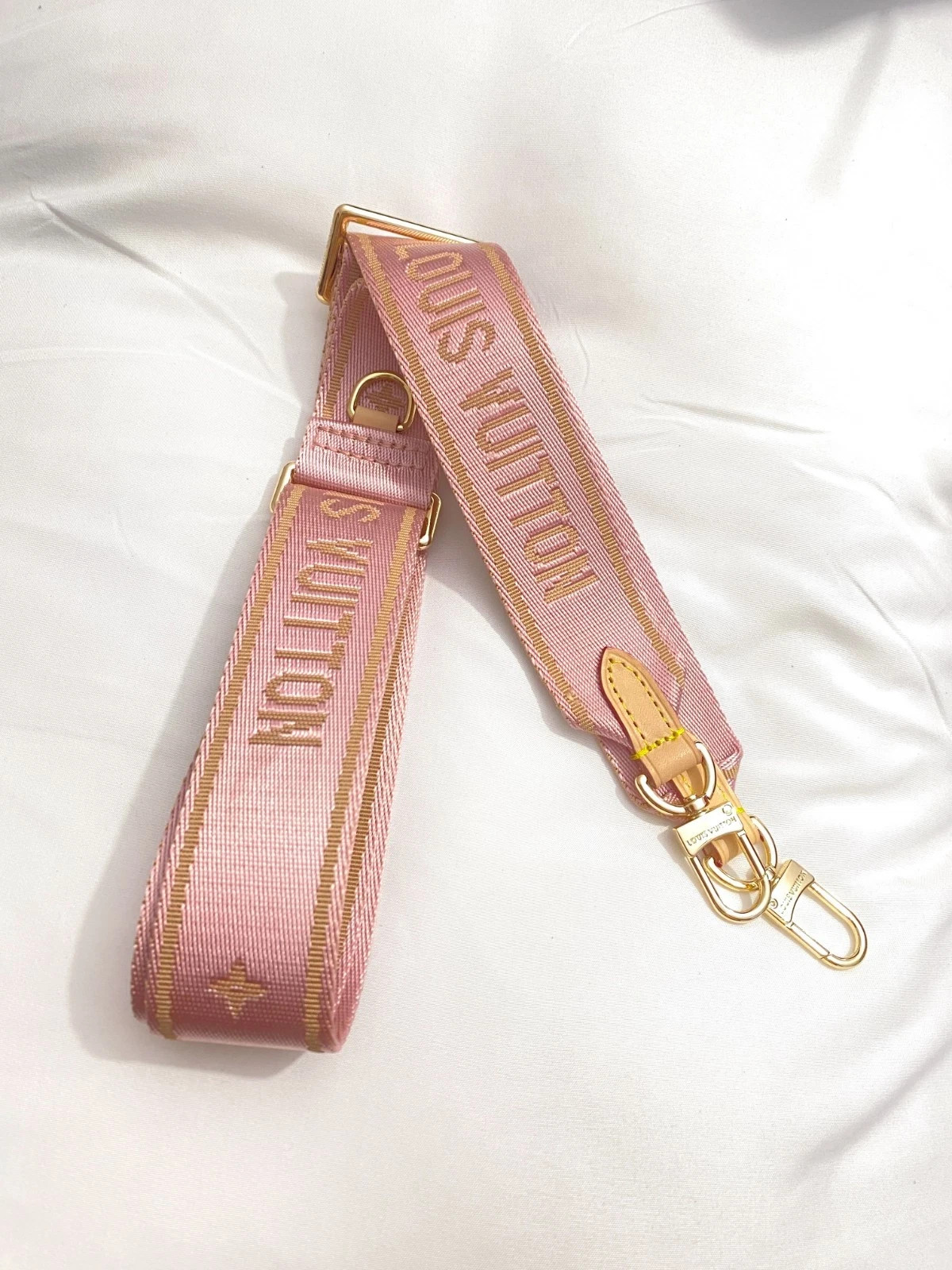 Louis Vuitton Shoulder Strap Adjustable Crossbody Shoulder Replacement Pink lv