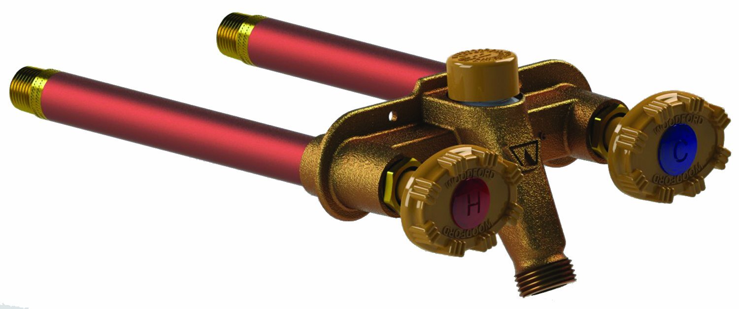 Frost Proof Dual Sillcock Hot/Cold 4 in