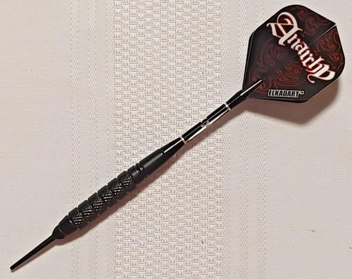Anarchy Soft Tip Dart Set - 16gm, Black Brass