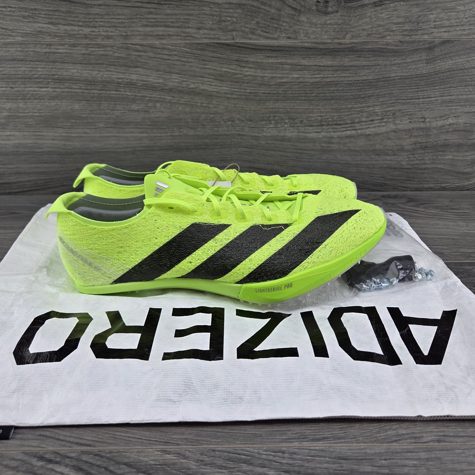 Adidas Adizero Prime SP 3 Strung Lucid 8.5 Mens Volt Green Black Track Spikes