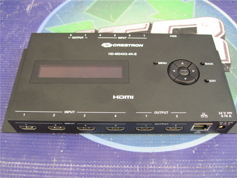 Crestron HD-MD4X2-4K-E, HDMI, 1RU Rack Mounted Switcher