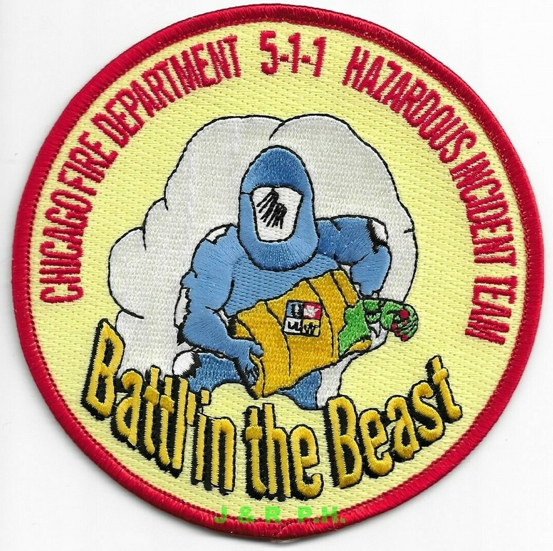 Chicago Hazardous Incident Team 5-1-1, IL (4.25" round) fire patch
