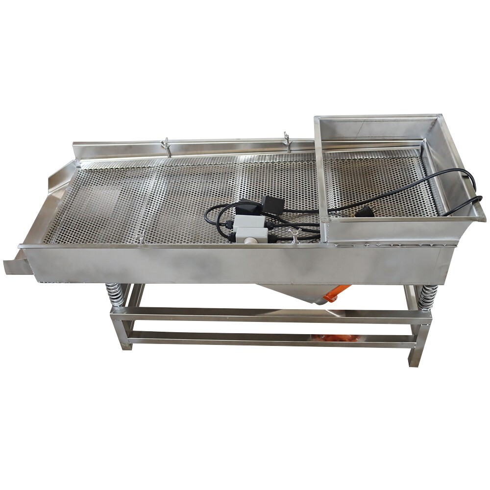 Single Layer 4mm Stainless Steel Linear Vibrating Screen 110V Screen Shaker