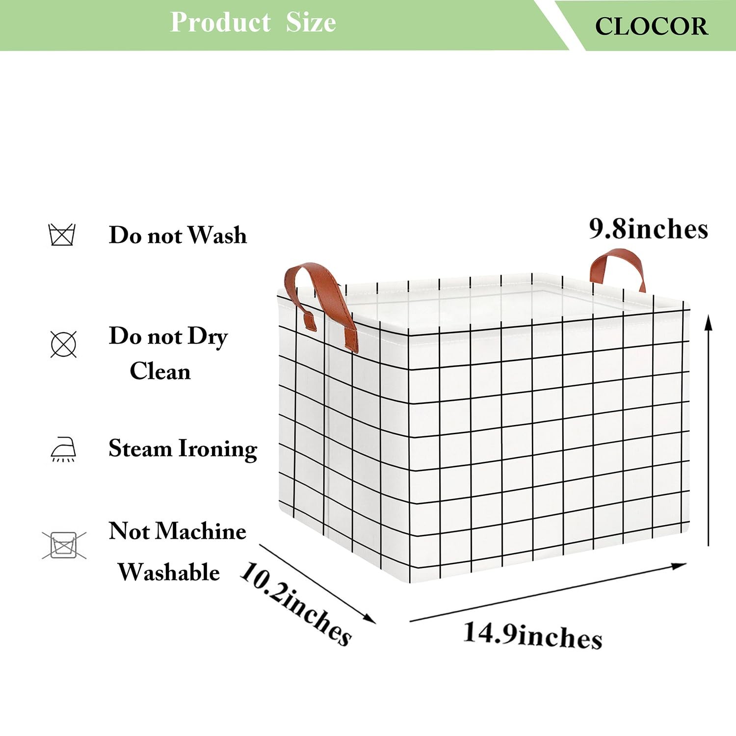 Rectangular Storage Basket,Collapsible Cute Pattern Storage Bin,Waterproof Co...