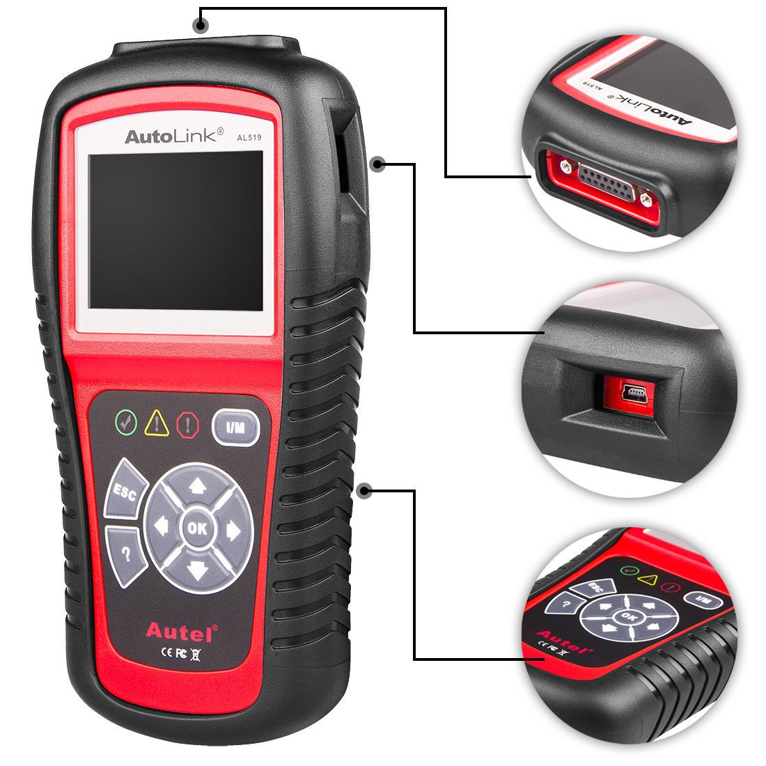 Autel AutoLink AL519 Car Scanner OBD2 Autel Code Reader Check Engine Diagnostics
