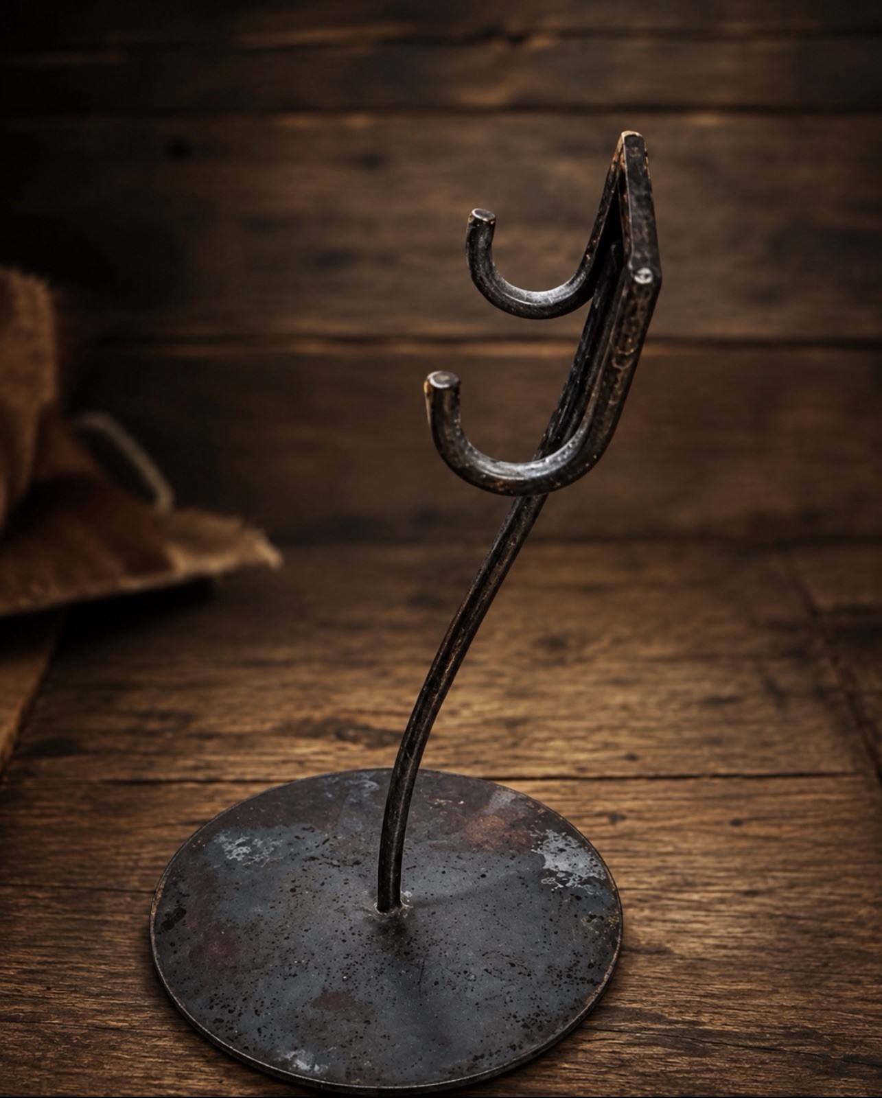 Forged Horse Bit Stands Stainless Steel Horse Mouth Bit Aged Finish Western
