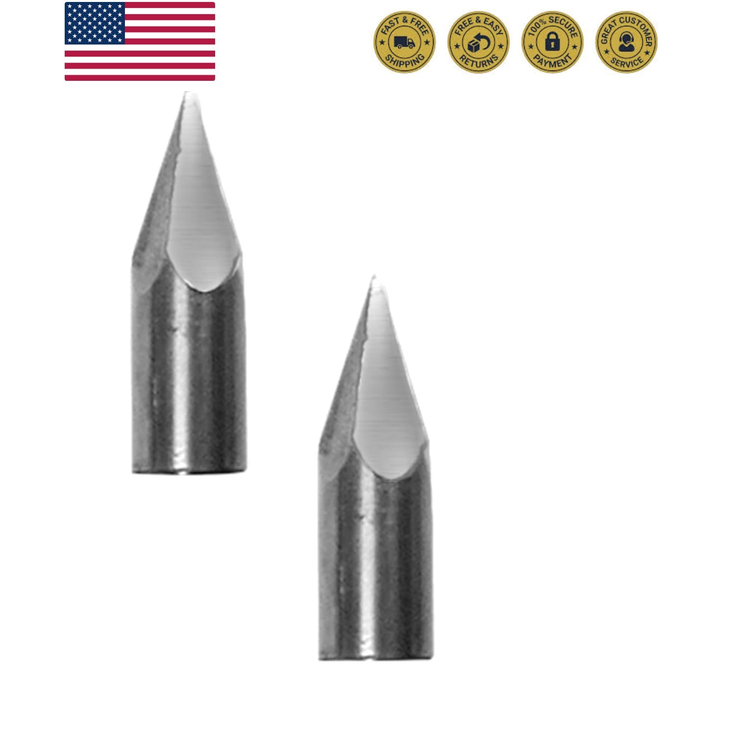 Jackhammer Tips - Replacement Tips for Cajun Piranha Points - Extend the Long...